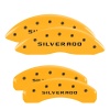 MGP 4 Caliper Covers Engraved Front & Rear Silverado Yellow Finish Blk Char 02 Chevy Avalanche 2500 thumbnail 8