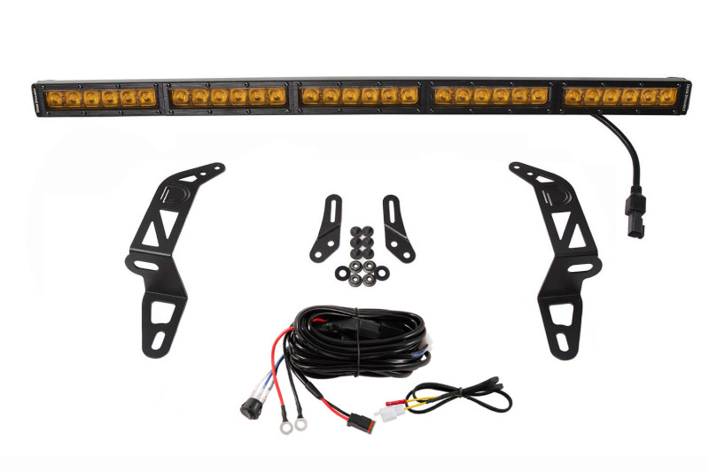 Diode Dynamics 18-21 Jeep JL Wrangler/Gladiator SS30 Bumper Bracket Kit - Amber Driving (Single) thumbnail 3