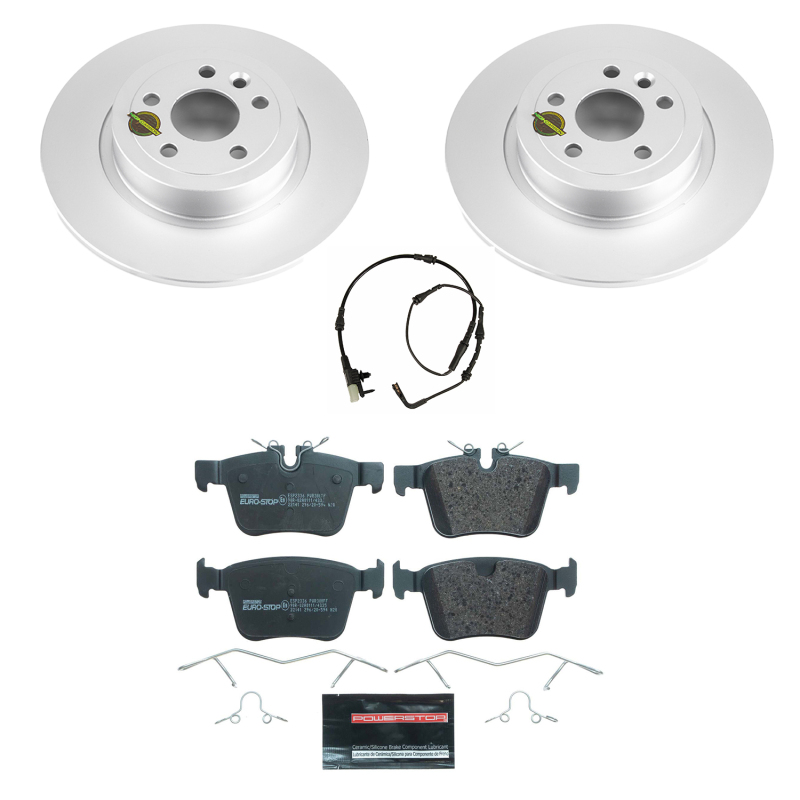 Power Stop 16-19 Land Rover Range Rover Evoque Front & Rear Euro-Stop Brake Kit (1x psbESK7994, 1x psbESK7991) thumbnail 4