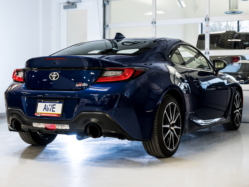AWE Tuning Subaru BRZ/ Toyota GR86/ Toyota 86 Touring Edition Cat-Back Exhaust- Diamond Black Tips thumbnail 9