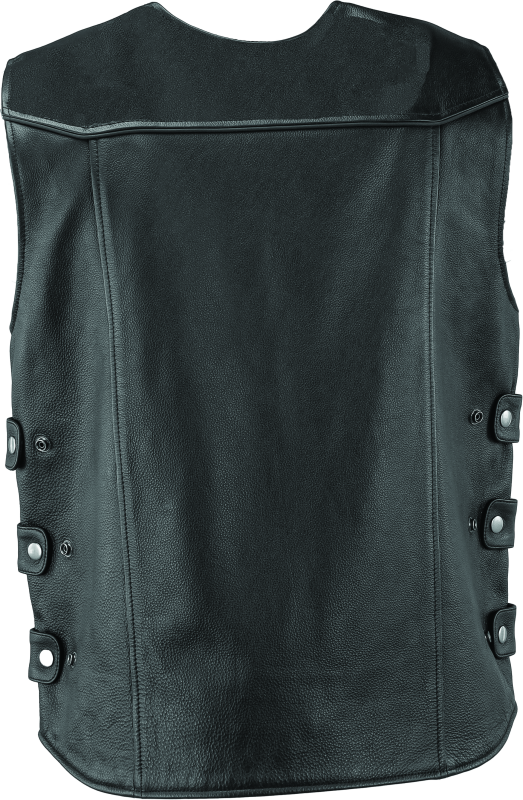 Kuryakyn Leather By River Road Plains Leather Vest Black - Small thumbnail 7