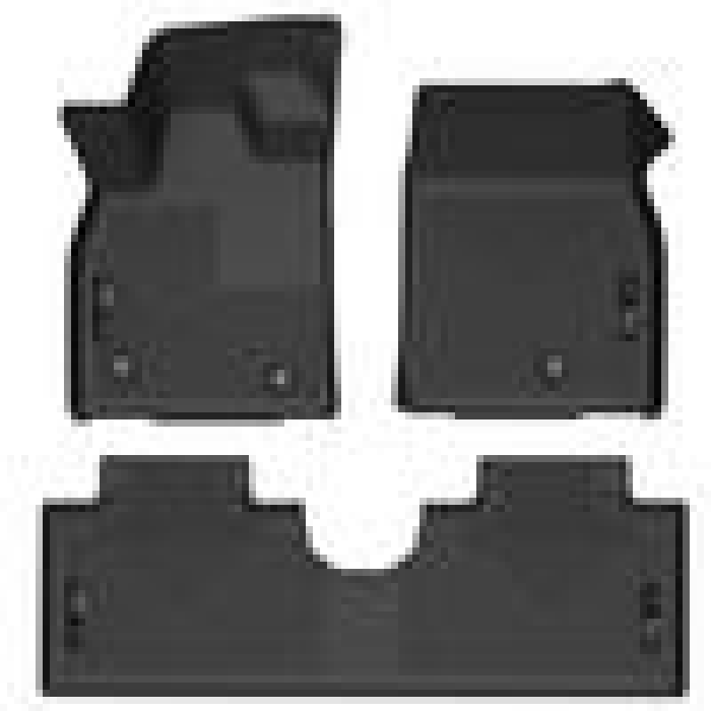 Husky Liners 2021 Ford Mustang Mach-E Weatherbeater Front & 2nd Seat Floor Liners - Black thumbnail 2