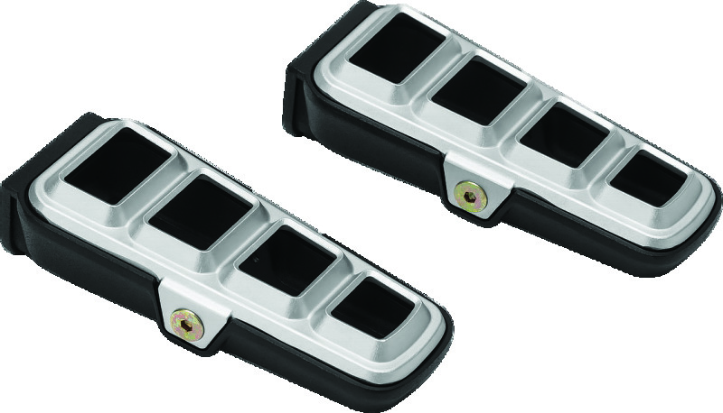 Kuryakyn Dillinger Pegs 6658 Foot Pegs, Dillinger, Aluminum, Silver, Without Mounts, Pair thumbnail 2