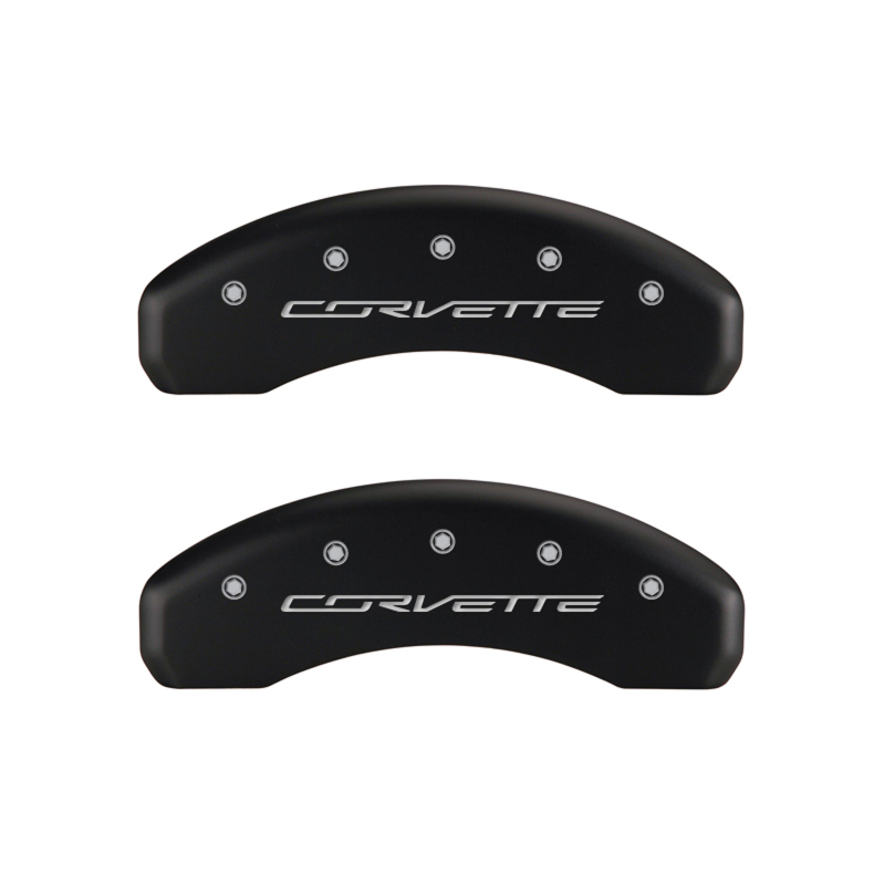MGP 4 Caliper Covers Engraved Front & Rear C7/Corvette Red finish silver ch thumbnail 7