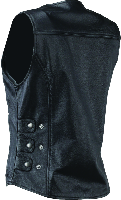 Kuryakyn Leather By River Road Plains Leather Vest Black Womens - Small thumbnail 6