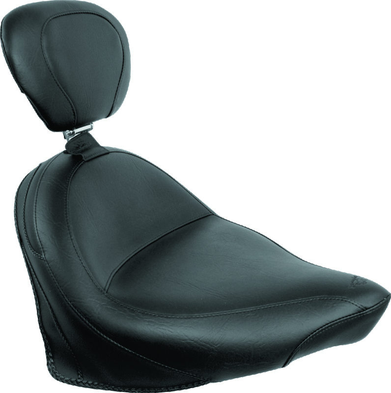 Mustang 07-15 Honda VT750C2 Spirit,10-20 Phantom Wide Touring 2PC Seat - Black