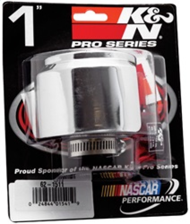 K&N 1in Flange ID x 3in OD x 2.5in Height Clamp On Crankcase Vent Filter thumbnail 6