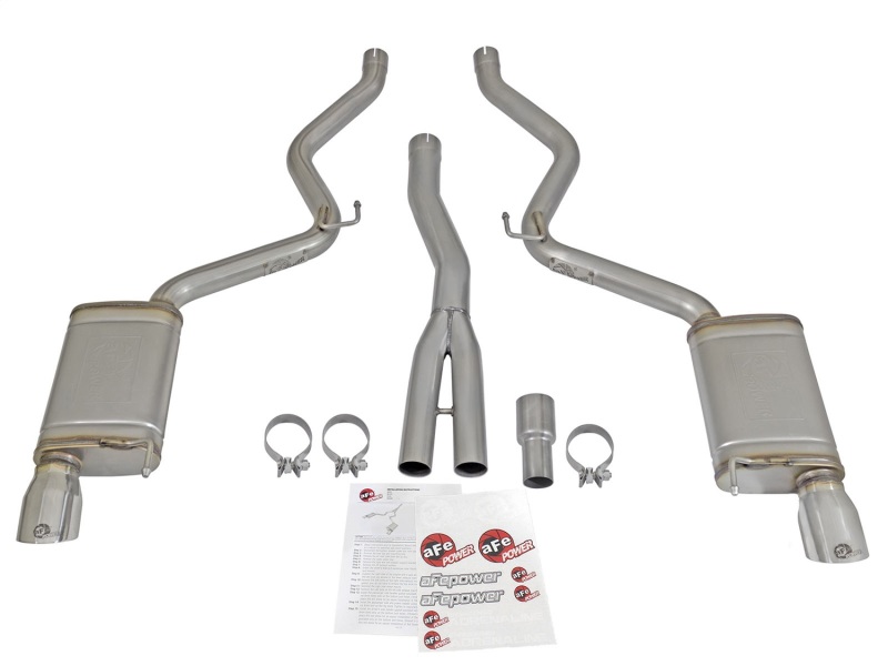 aFe MACH Force XP Exhausts Cat-Back SS-304 EXH w/ Polished Tips 15-16 Ford Mustang EcoBoost 2.3L (t) thumbnail 6