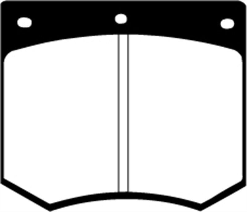 EBC 75-86 Ac 3000 3.0 Redstuff Front Brake Pads thumbnail 3