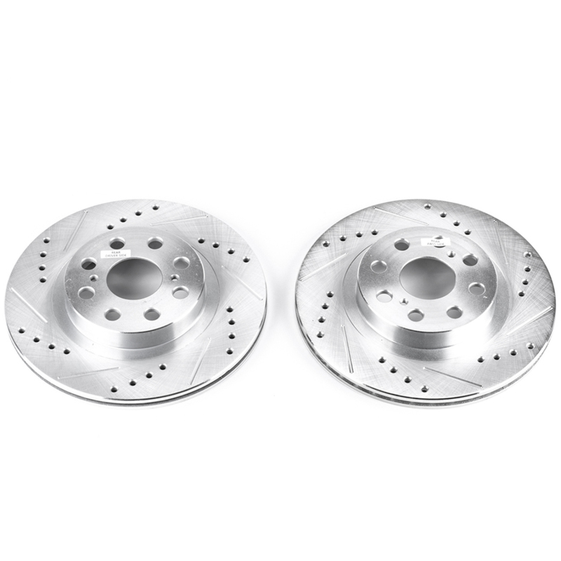 Power Stop 00-05 Toyota MR2 Spyder Rear Evolution Drilled & Slotted Rotors - Pair thumbnail 6