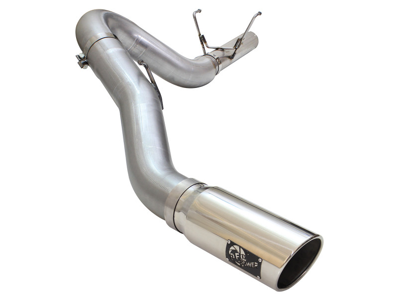 aFe MACH Force XP Exhaust Large Bore 5in DPF-Back Alu. 13-15 Dodge Trucks L6-6.7L (td) *Polish Tip thumbnail 2