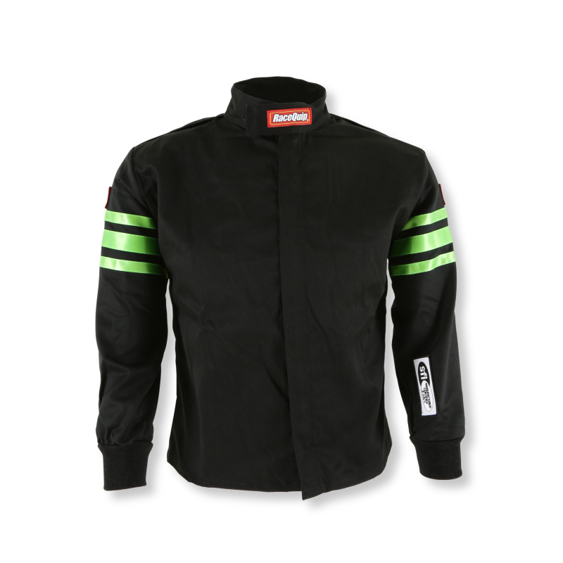 RaceQuip Green Trim SFI-1 JR. Jacket - KSmall