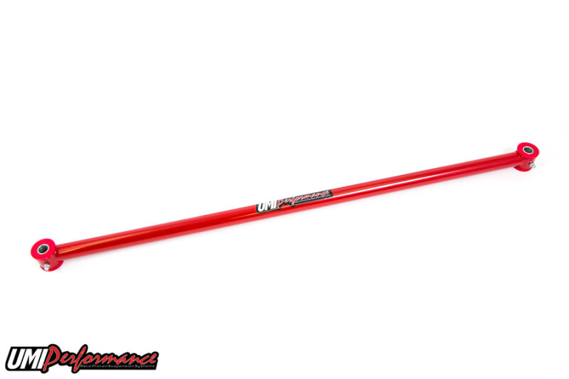 UMI adj. panhard bar for ’58–’64 B-Body boosts rear stability & alignment.