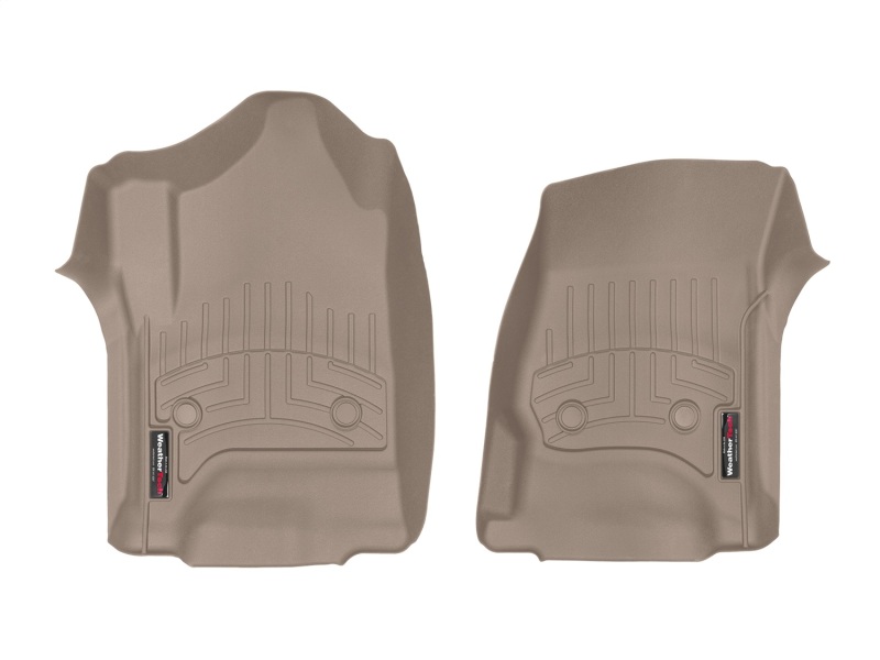 WeatherTech 14+ Chevrolet Silverado/GMC Sierra Crew and Double Cab Front FloorLiners - Tan thumbnail 3