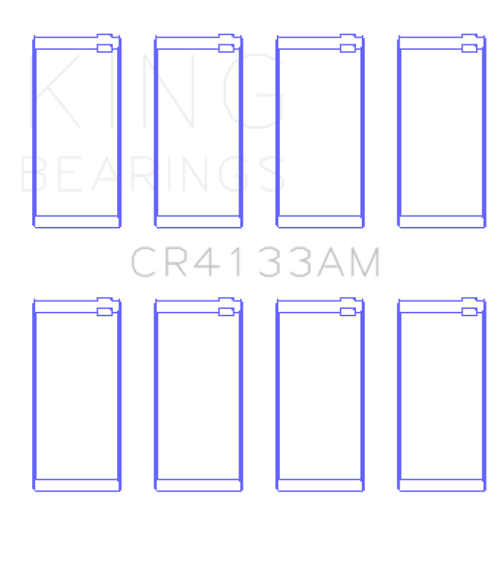 King Engine Bearings Volvo B200/B204/B230/B234 (Size +0.50mm) Connecting Rod Bearing Set thumbnail 2