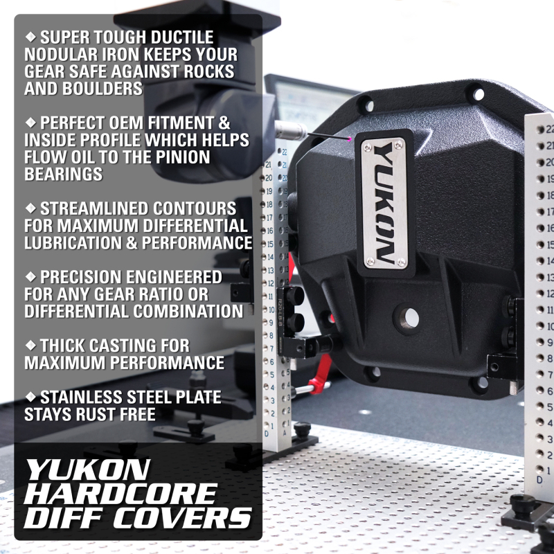 Yukon Gear Hardcore Rear Nodular Iron Cover for Jeep Wrangler JL Dana 44/220mm thumbnail 8