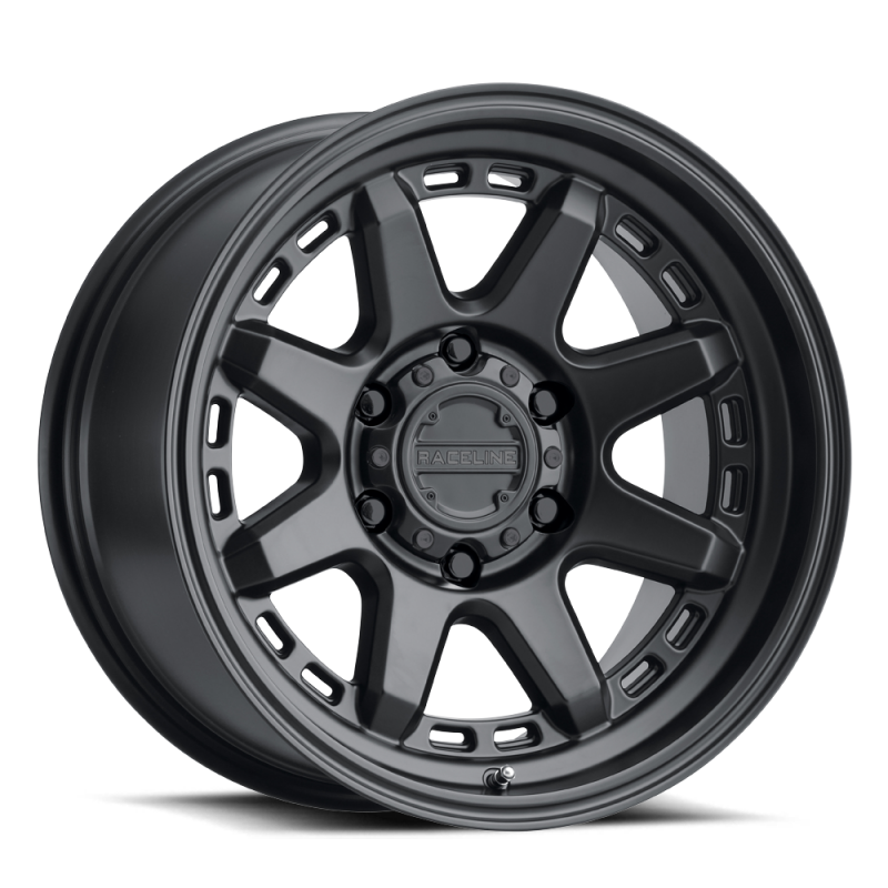Raceline 947B Scout 18x8in / 5x114.3 BP / 35mm Offset / 72.62mm Bore - Satin Black Wheel thumbnail 7