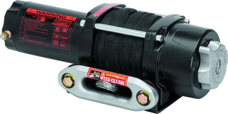 3,500 lbs. Quadboss Winch 608703 Winch, Electric, Pull Rating, Roller Fairlead, 39 ft. Synthetic Rope Length, Wired Remote, Kit thumbnail 6