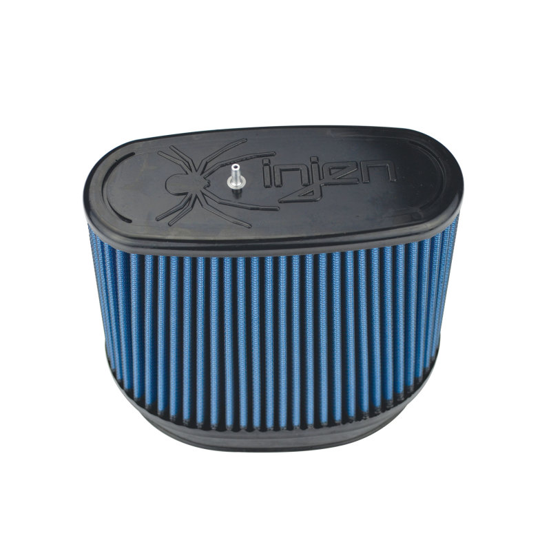 Injen NanoWeb Dry Air Filter 6.70x4.54 Oval neck/ 7.69 x 5.68 Base/ 7.25 Tall w/Barb Fit - 70 Pleat thumbnail 4