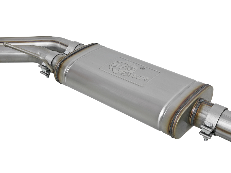 aFe Rebel Series 3in. to 2.5in. 409 SS C/B Exhaust 11-14 Ford F-150 V6-3.5L (tt) - Polished Tip thumbnail 9
