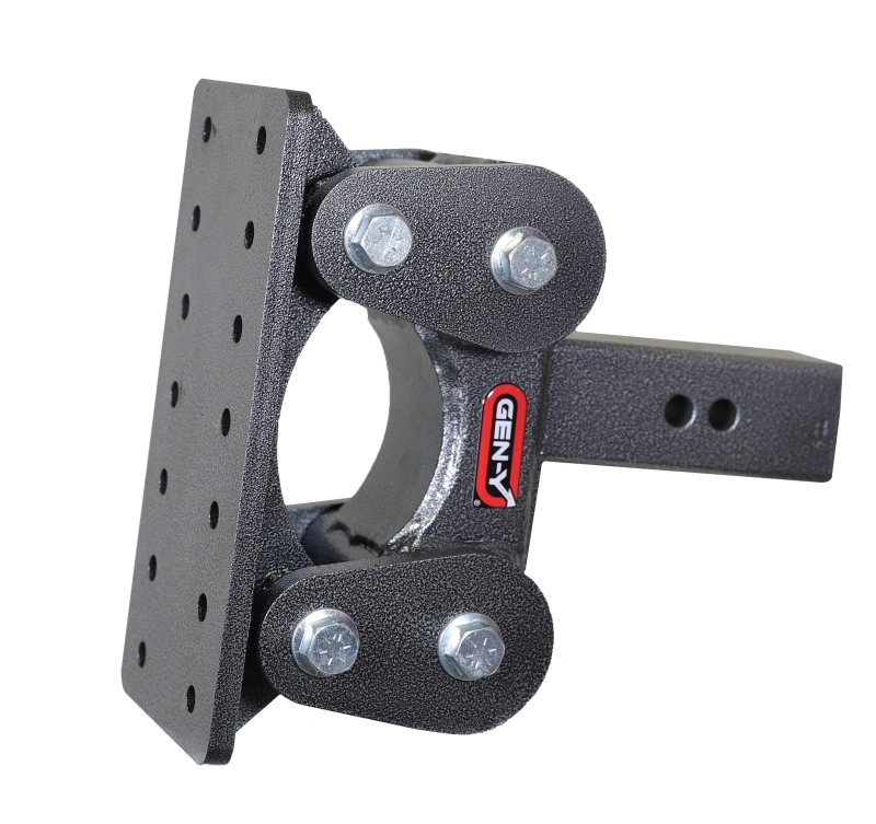 Gen-Y The Boss Torsion-Flex Pintle Plate 2.5in Shank 5.5in Drop 1.7K TW 16K Hitch
Pintle Plate