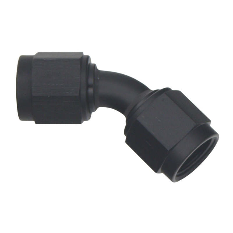 DeatschWerks 6AN Flare Female Swivel 45-Degree to 6AN Flare Female Swivel - Anodized Matte Black thumbnail 2