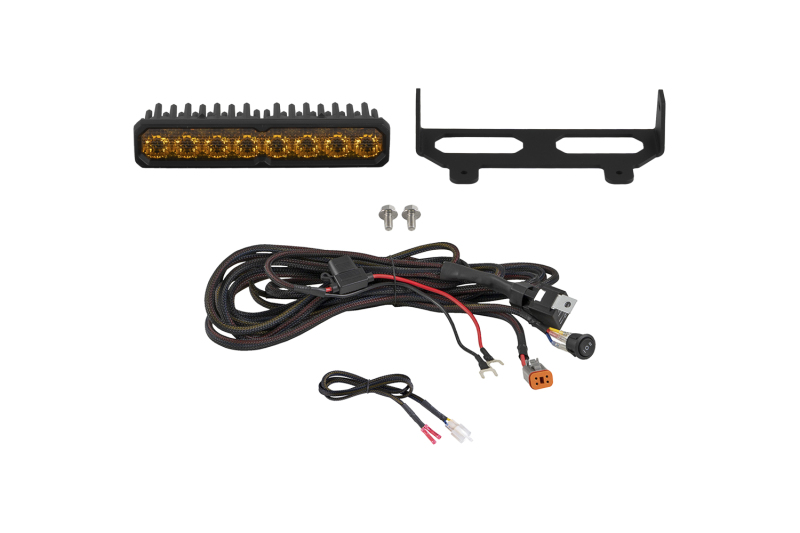 Diode Dynamics 17-26 Can Am Maverick Shock Mount Kit SS10 Pro Yellow Combo