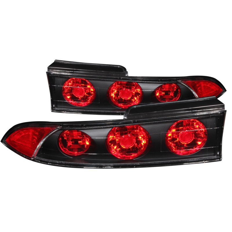 ANZO 1995-1999 Mitsubishi Eclipse Taillights Black thumbnail 5