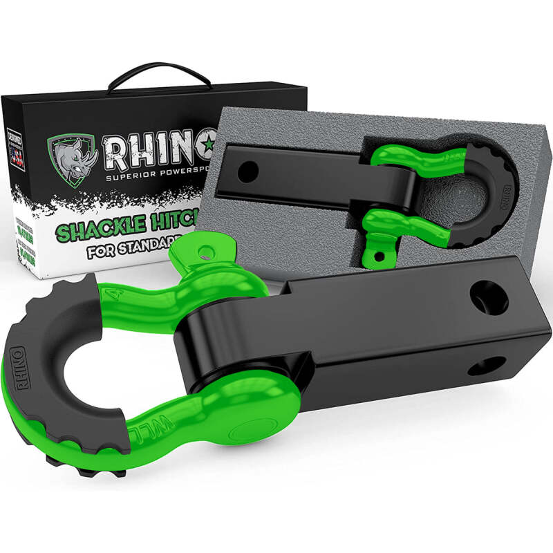 Rhino USA Shackle Hitch Receiver W/ D-Ring (Green)
Tow Hook
