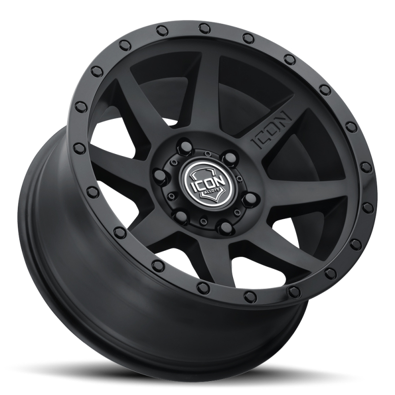 ICON Rebound 20x9 6x5.5 0mm Offset 5in BS 106.1mm Bore Double Black Wheel thumbnail 7