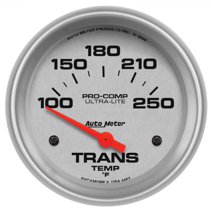 Autometer Ultra-Lite 2-5/8in 100-250 Deg Electric Transmission Temp Ultra Lite Gauge thumbnail 3