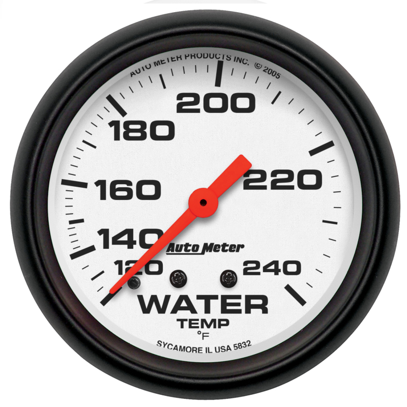 Autometer Phantom 66mm 120-240 Deg F Mechanical Water Temperature Gauge thumbnail 4