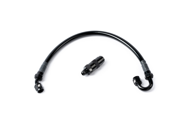AMS Performance 5/16 Quick Connect to -6AN Inline Fuel Pulsation Damper w/ -6AN Fuel Line