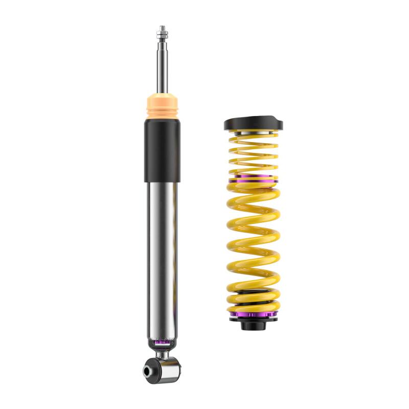 KW Variant 3 Coilover Kits 3522000S Kits, 3, 1.2-2.4 in. lowered front, 1.4-2.4 in. lowered rear, Shocks, Yellow Powdercoated Springs, BMW, Kit thumbnail 9