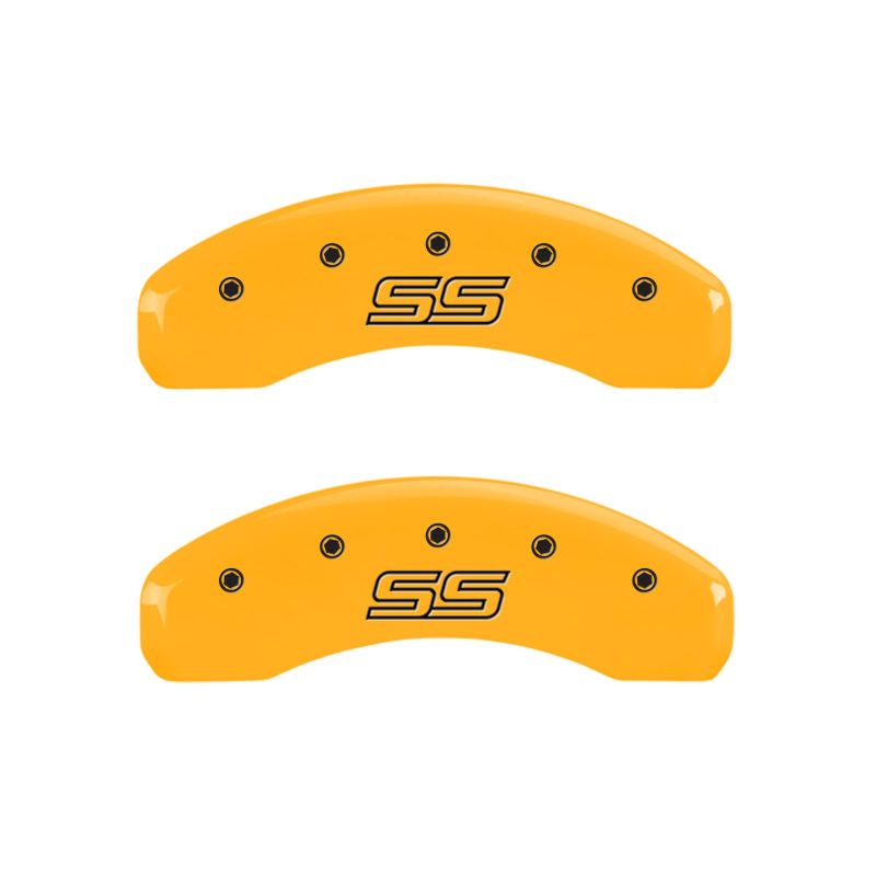 MGP 4 Caliper Covers Engraved F & R Trailblazer SS Yellow Finish Black Char 2008 Chevy Trailblazer thumbnail 9