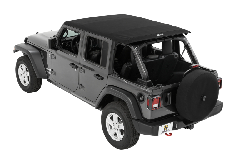 Bestop 18-26 Jeep Wrangler JL 4-Door Trektop (Premium Black Twill)