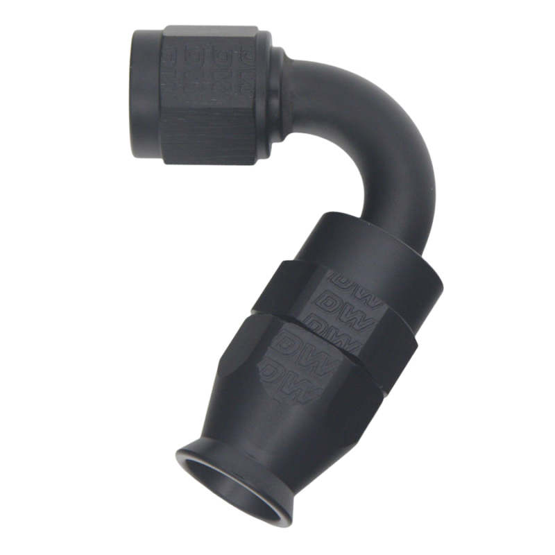 DeatschWerks 6 AN Female Flare Swivel 120-Degree Hose End PTFE - Anodized Matte Black thumbnail 2
