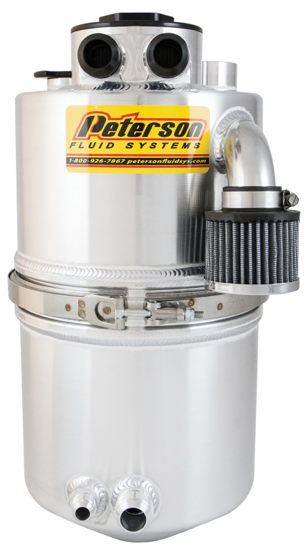 Peterson Fluid Systems Oil Tank 4 Gallon w/ Filter -20AN