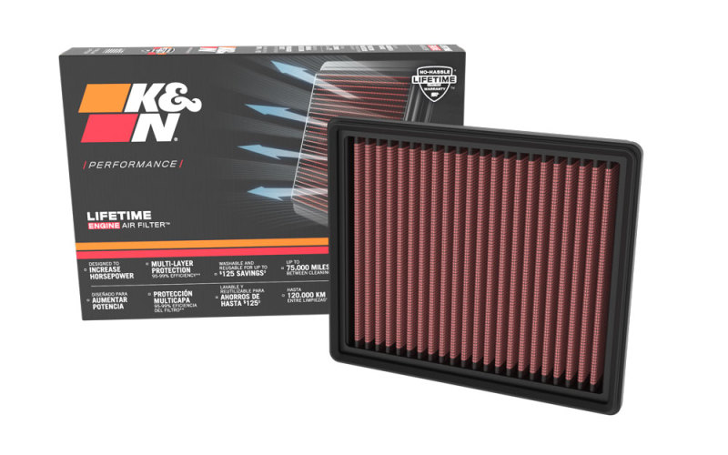K&N 2020 Ford Escape Hybrid L4-2.5L Replacement Air Filter thumbnail 5