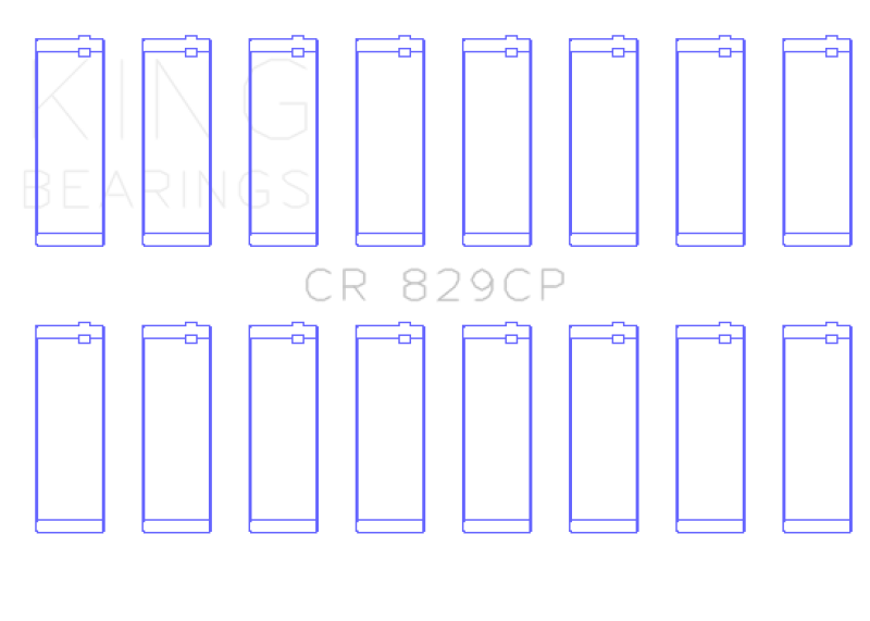 King Engine Bearings IHC/FORD 420CI 6.9L / 445CI 7.3L 16V (Size Standard) Connecting Rod Bearing Set thumbnail 5