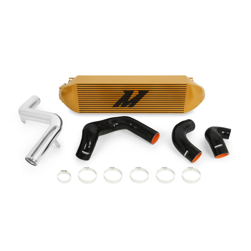Mishimoto 2013+ Ford Focus ST Gold Intercooler w/ Polished Pipes thumbnail 4