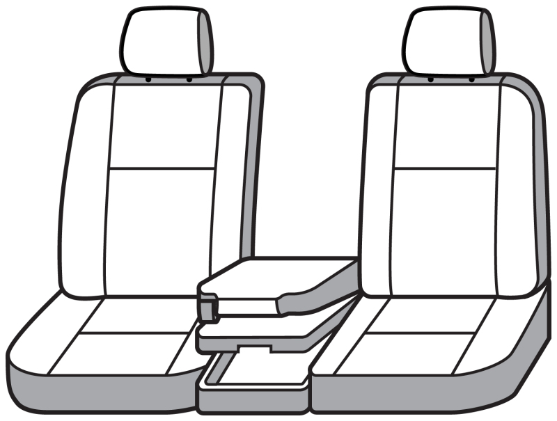 Covercraft 21-25 Ford F150 Carhartt Super Dux SeatSaver Front Row Custom Seat Cover - Gravel thumbnail 6