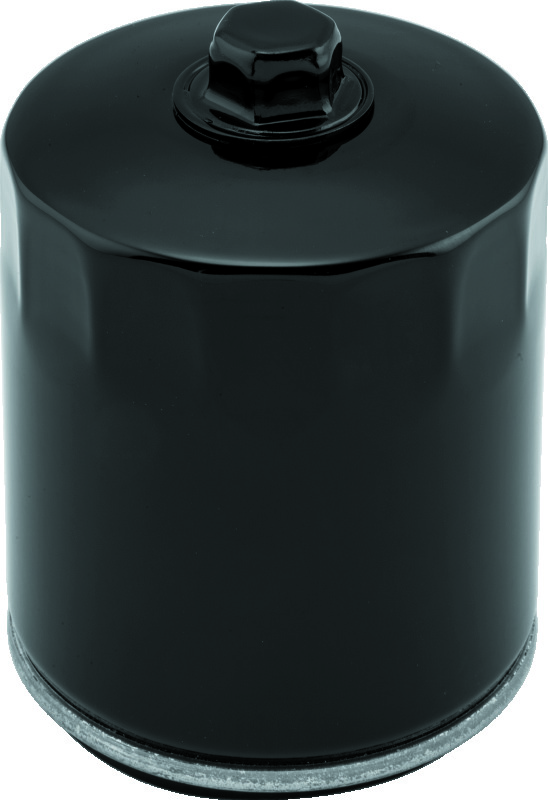 Twin Power Twin Cam and M8 Black Oil Filter With Nut Replaces H-D 63798-99 with Backflow Valve