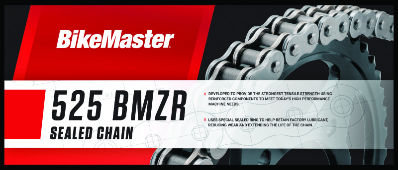 BikeMaster 525x120 BMZR Z-Ring Chain - Chrome/Chrome | 197414 | eBay