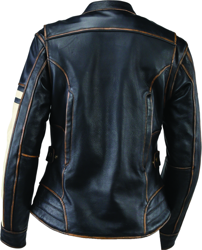 Kuryakyn Leather By River Road Dame Vintage Leather Jacket Black Womens - Small thumbnail 8
