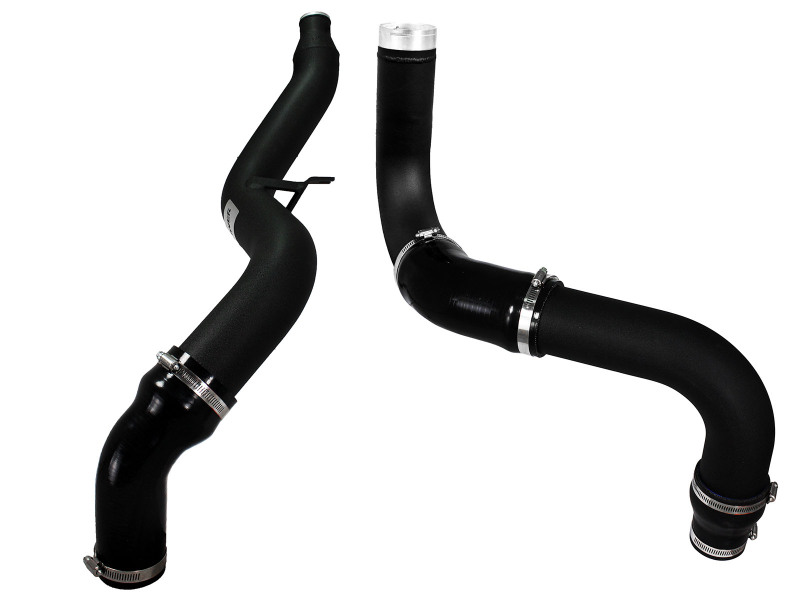 BladeRunner 3 IN Aluminum Hot and Cold Charge Pipe Kit Black