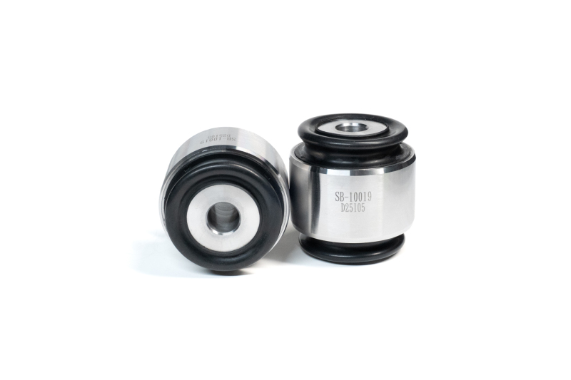 Solid front control arm bearing kit for sharper steering