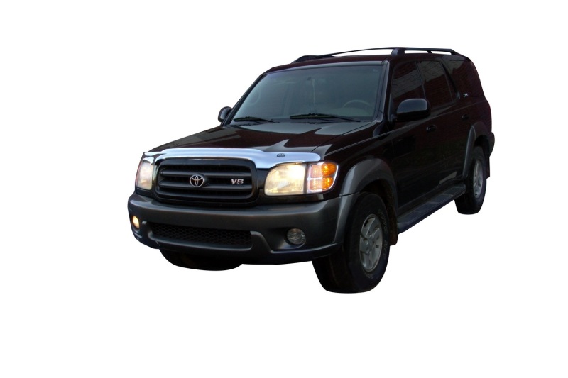 AVS 01-04 Toyota Sequoia (Behind Grille) High Profile Hood Shield - Chrome thumbnail 2