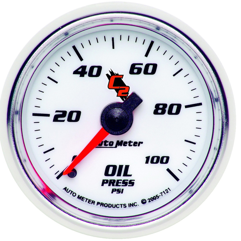 Autometer C2 52mm Mechanical 0-100 PSI Oil Pressure Gauge thumbnail 5