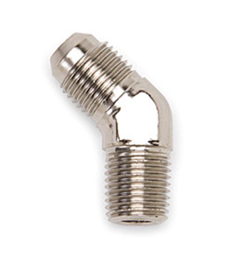 Russell Performance -6 AN to 1/4in NPT 45 Degree Flare to Pipe Adapter thumbnail 6